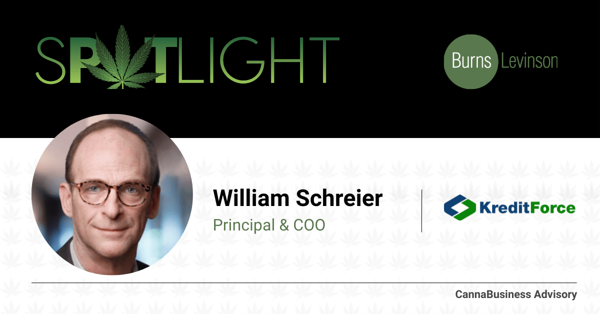 William Schreier, Principal and COO of KreditForce – cannabusiness advisory
