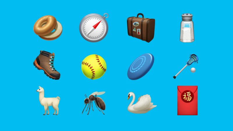 A llama, bagel and frisbee: Apple's new iOS 12.1 emoji