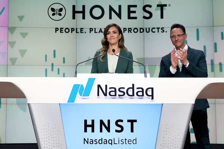 The Honest Company Rings The Nasdaq Stock Market Opening Bell To Mark The Company