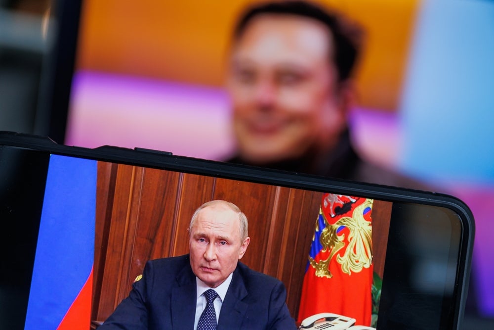 Elon Musk Says If Putin Dies Or Gets Ousted, His Successor Will 'Unlikely' Be 'Amenable To Peace' With Ukraine - Tesla (NASDAQ:TSLA)