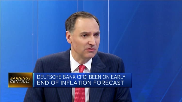 Deutsche Bank 'entirely supportive' of central bank rate hikes: CFO