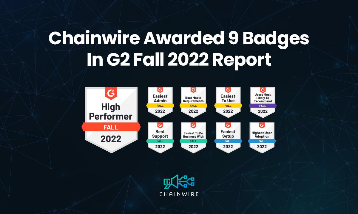 Crypto Newswire Service Chainwire Awarded Nine Excellency Badges by G2 – Blockchain News, Opinion, TV and Jobs
